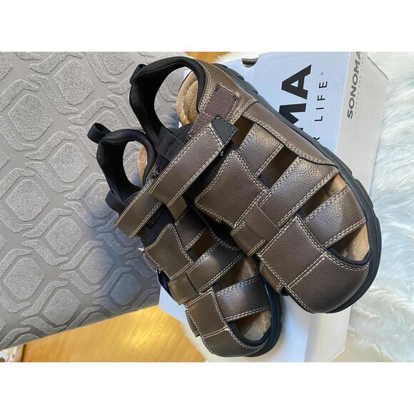 Sonoma Men's Brown Foam Comfort Sandals Size 12